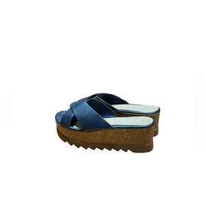 BOTTERO.‎ Women Metalic Blue Slim plataforma size 10